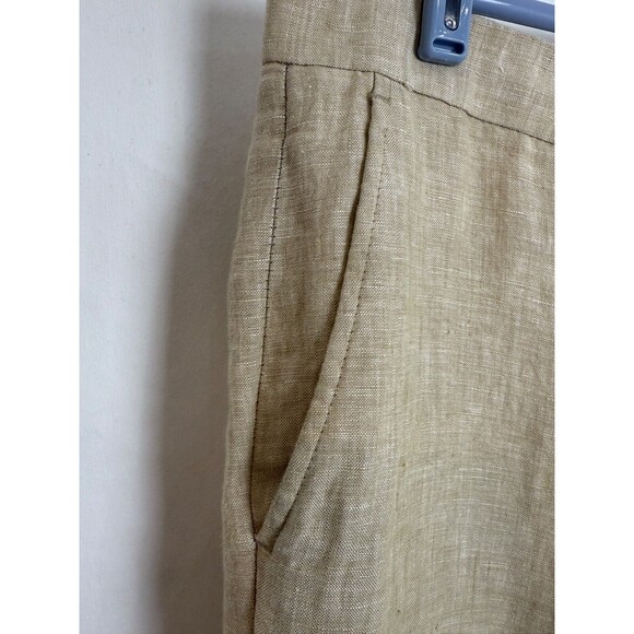 Joseph Abboud 100% LINEN Pants Men 38x26 Tan Slacks Lightweight - Picture 5 of 13